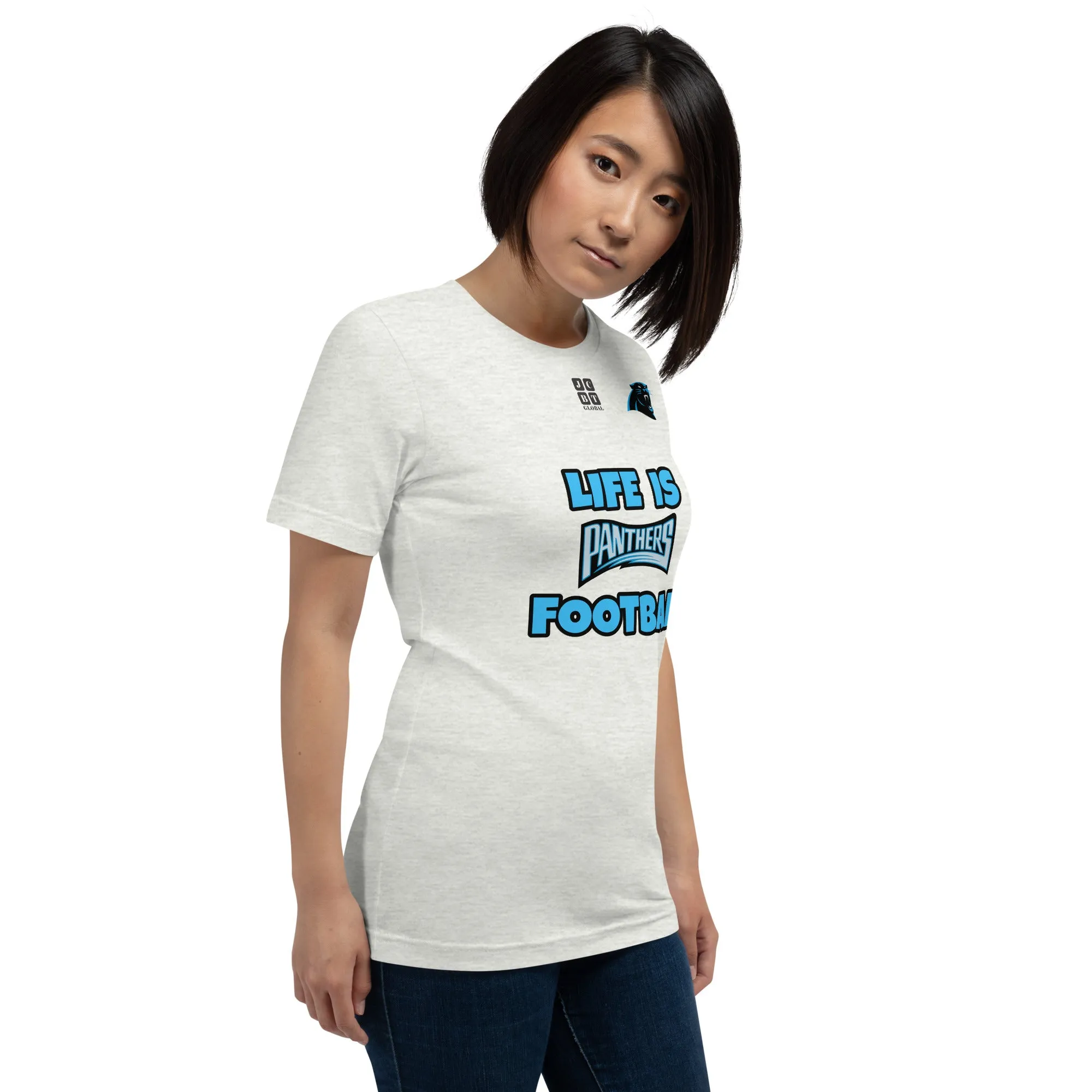 Unisex t-shirt "20107-0011-05 Life Is Panthers Football (Black Logo)"