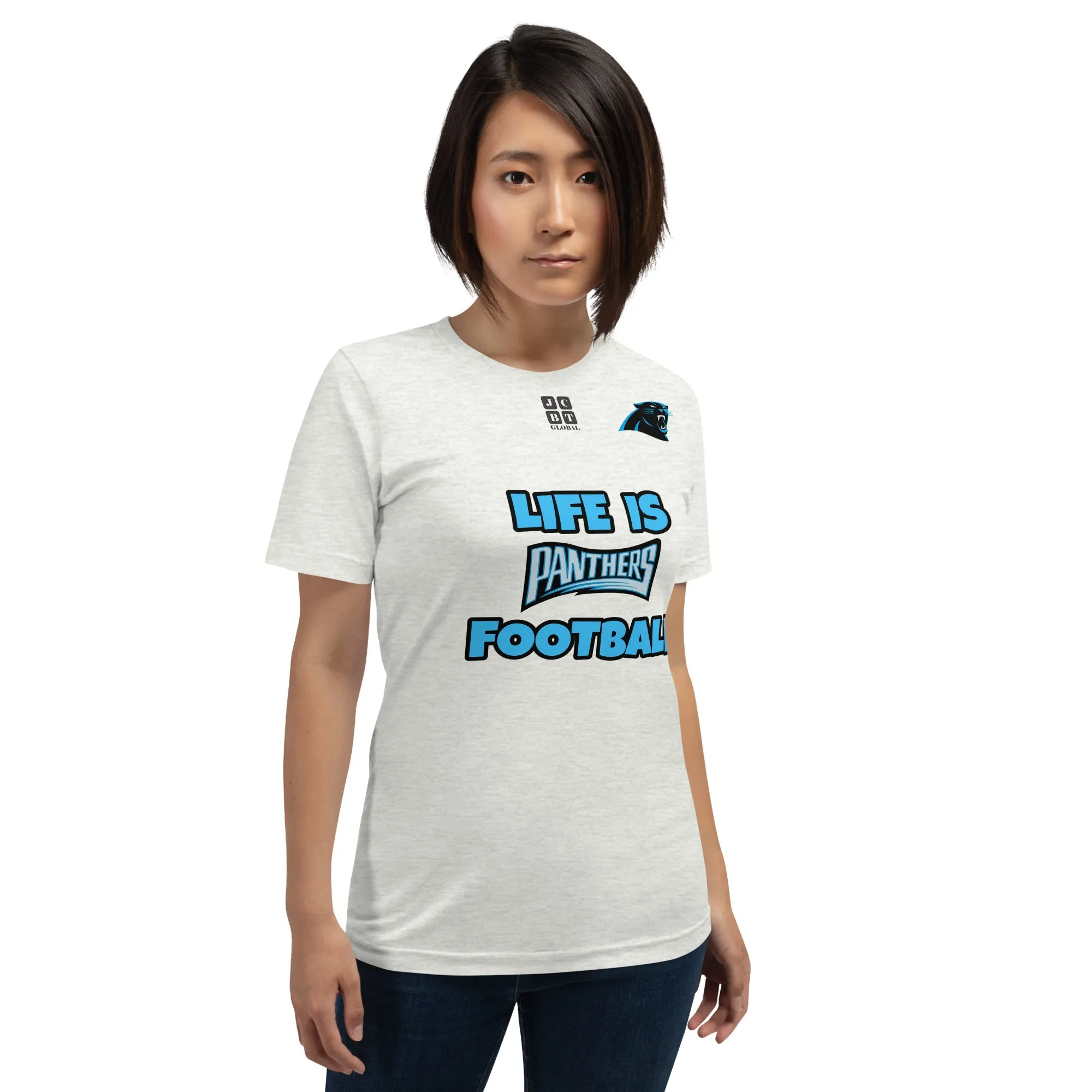 Unisex t-shirt "20107-0011-05 Life Is Panthers Football (Black Logo)"