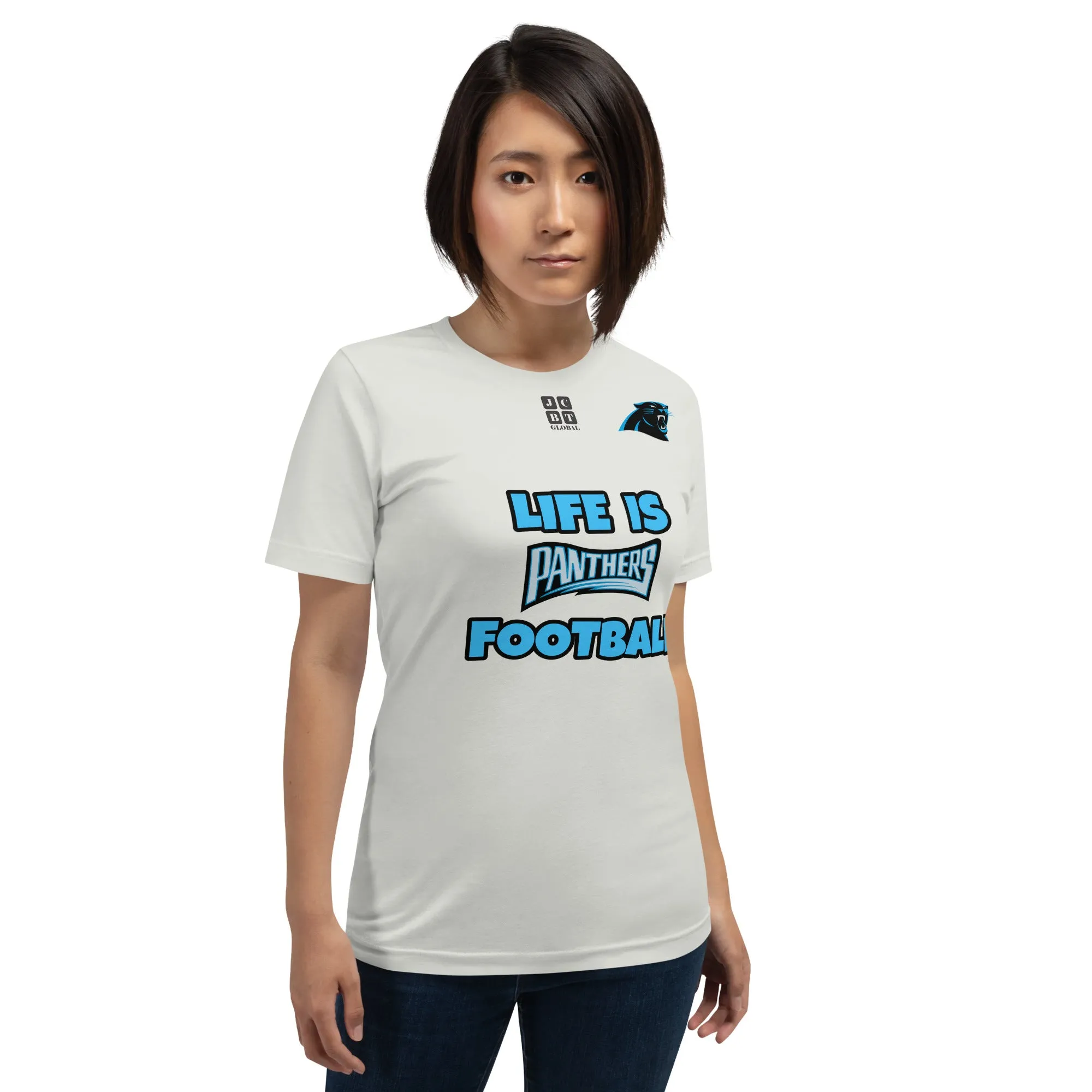 Unisex t-shirt "20107-0011-05 Life Is Panthers Football (Black Logo)"