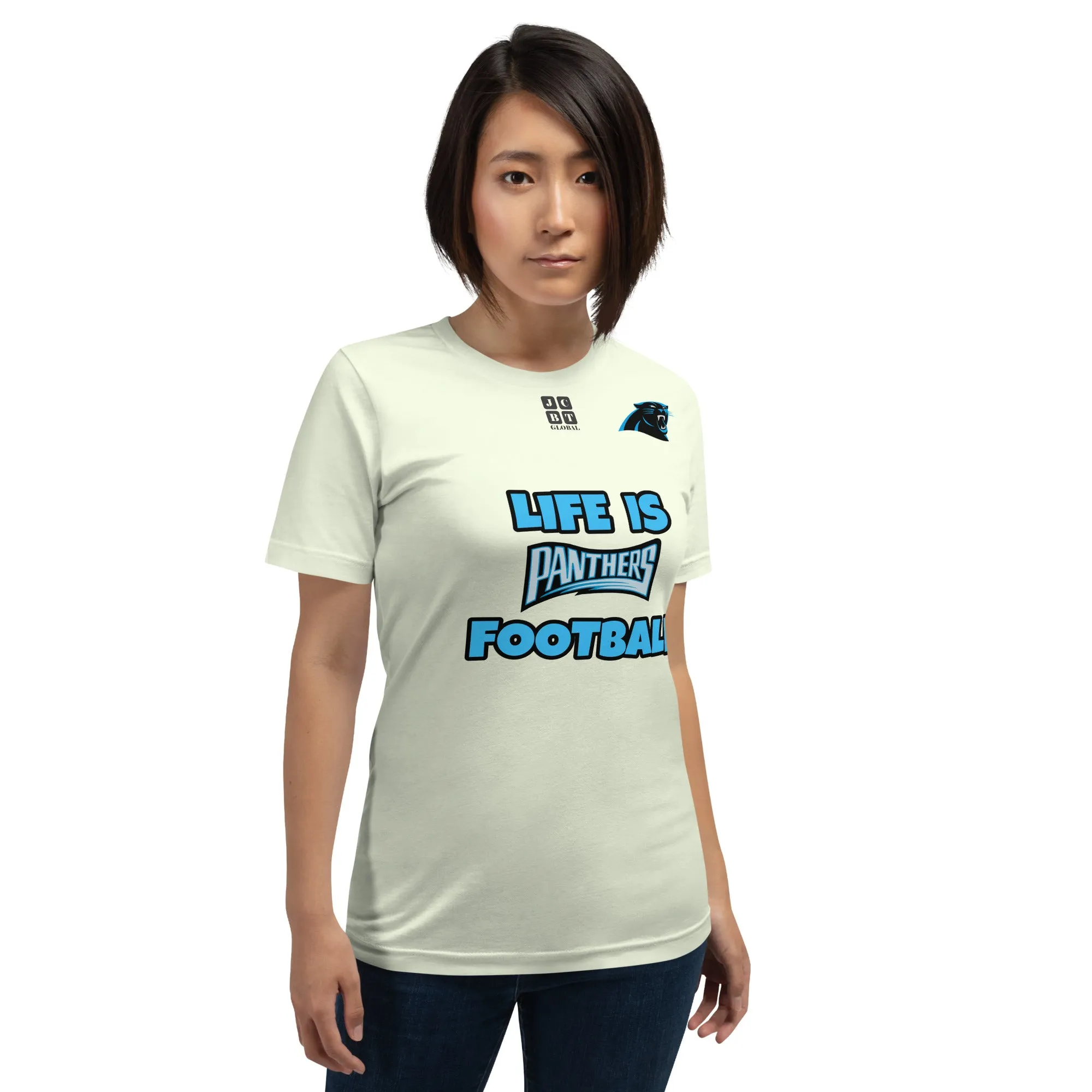 Unisex t-shirt "20107-0011-05 Life Is Panthers Football (Black Logo)"