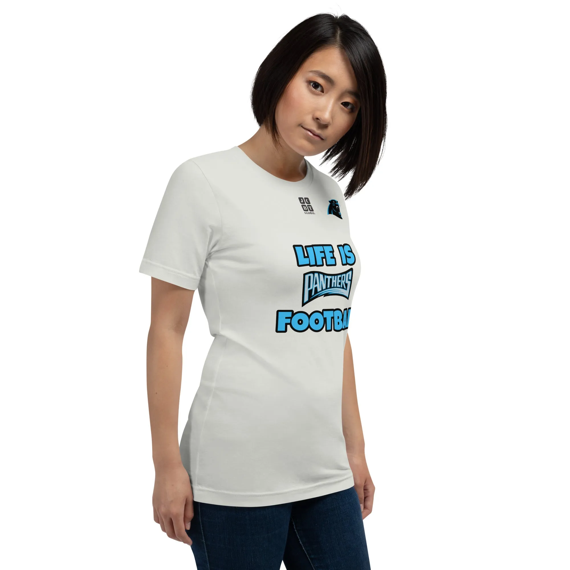 Unisex t-shirt "20107-0011-05 Life Is Panthers Football (Black Logo)"