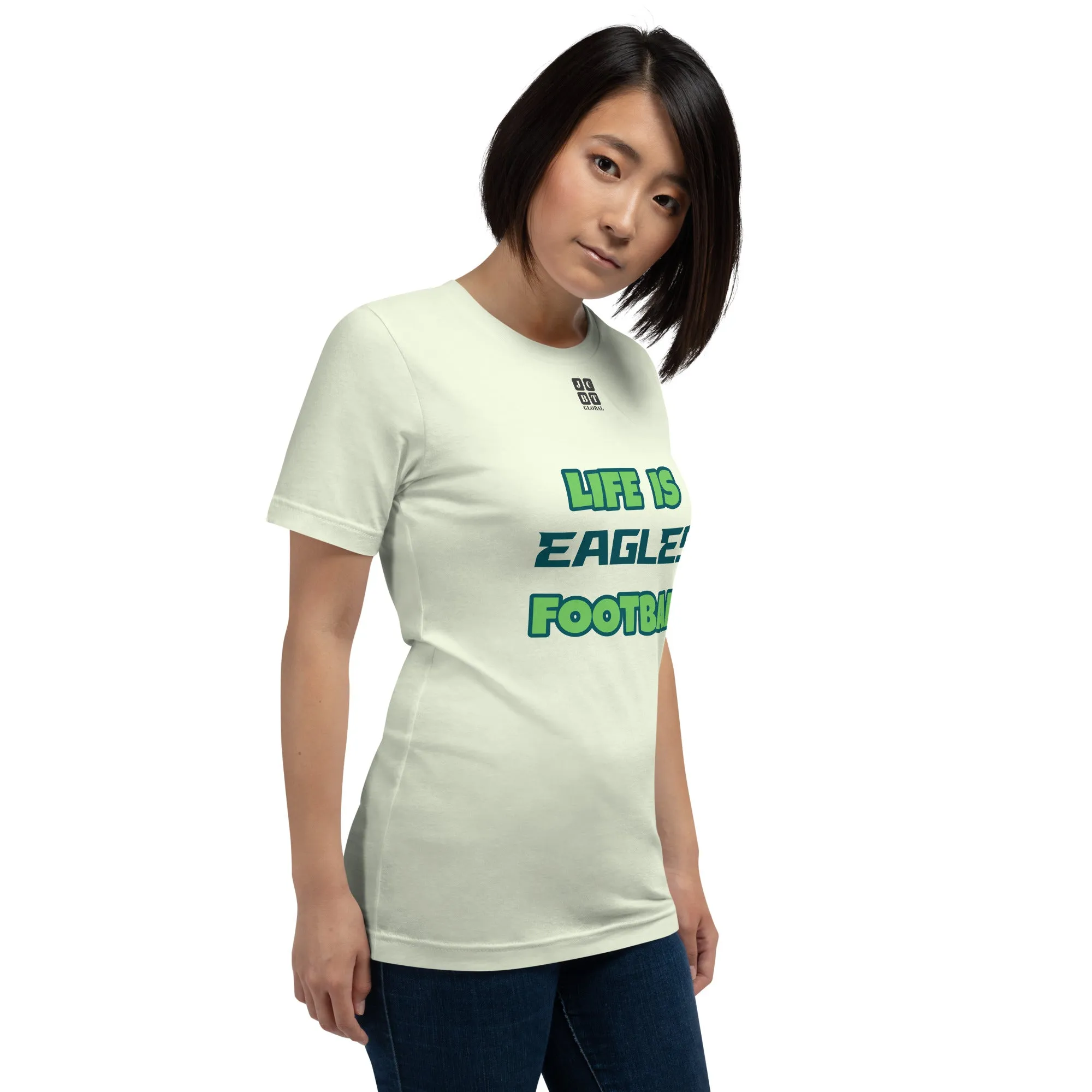 Unisex t-shirt "20107-0011-26 Life Is Eagles Football (Black Logo)"