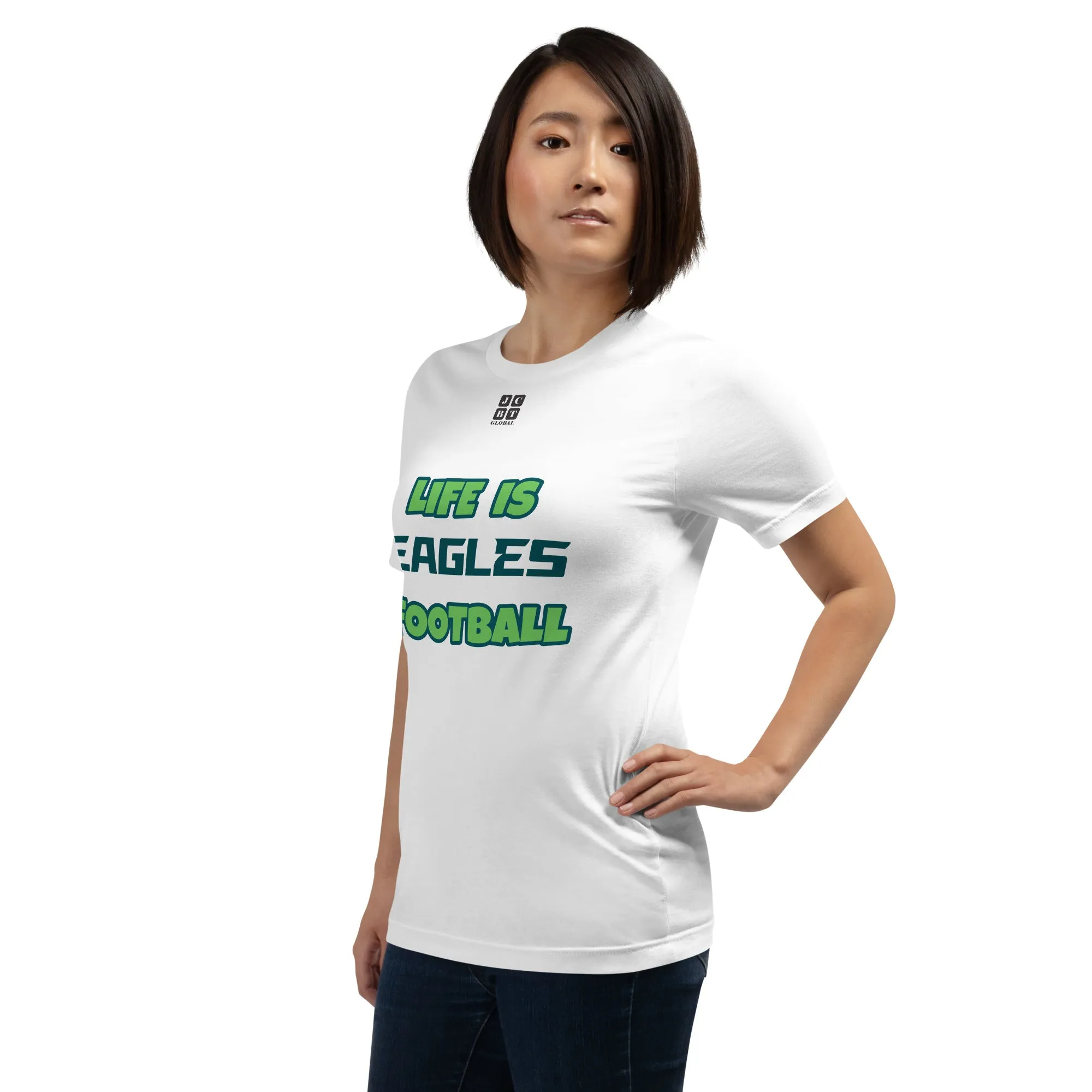 Unisex t-shirt "20107-0011-26 Life Is Eagles Football (Black Logo)"