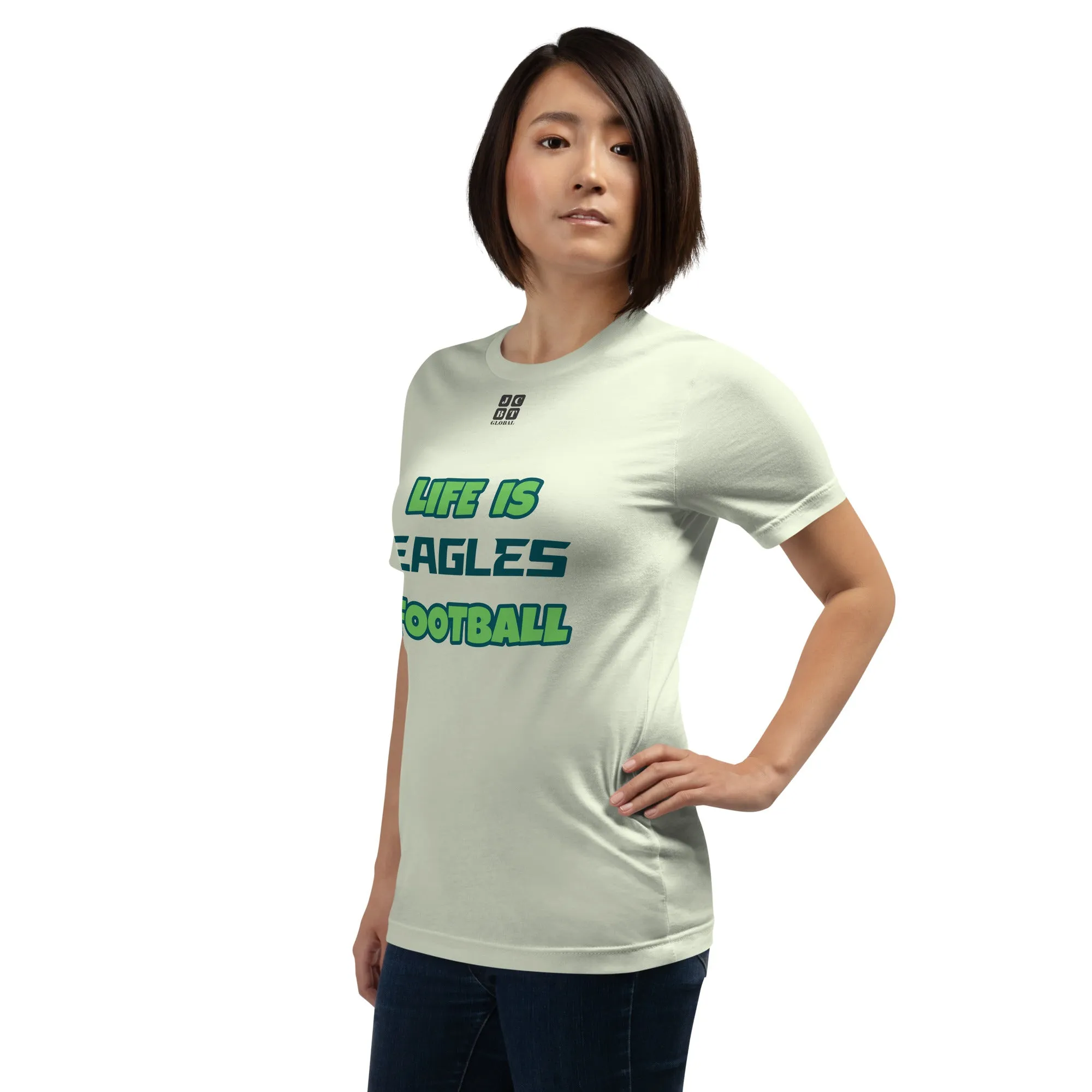 Unisex t-shirt "20107-0011-26 Life Is Eagles Football (Black Logo)"