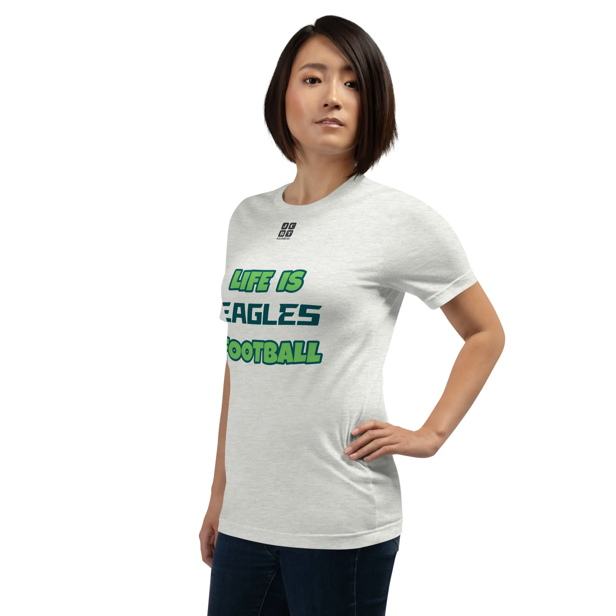 Unisex t-shirt "20107-0011-26 Life Is Eagles Football (Black Logo)"