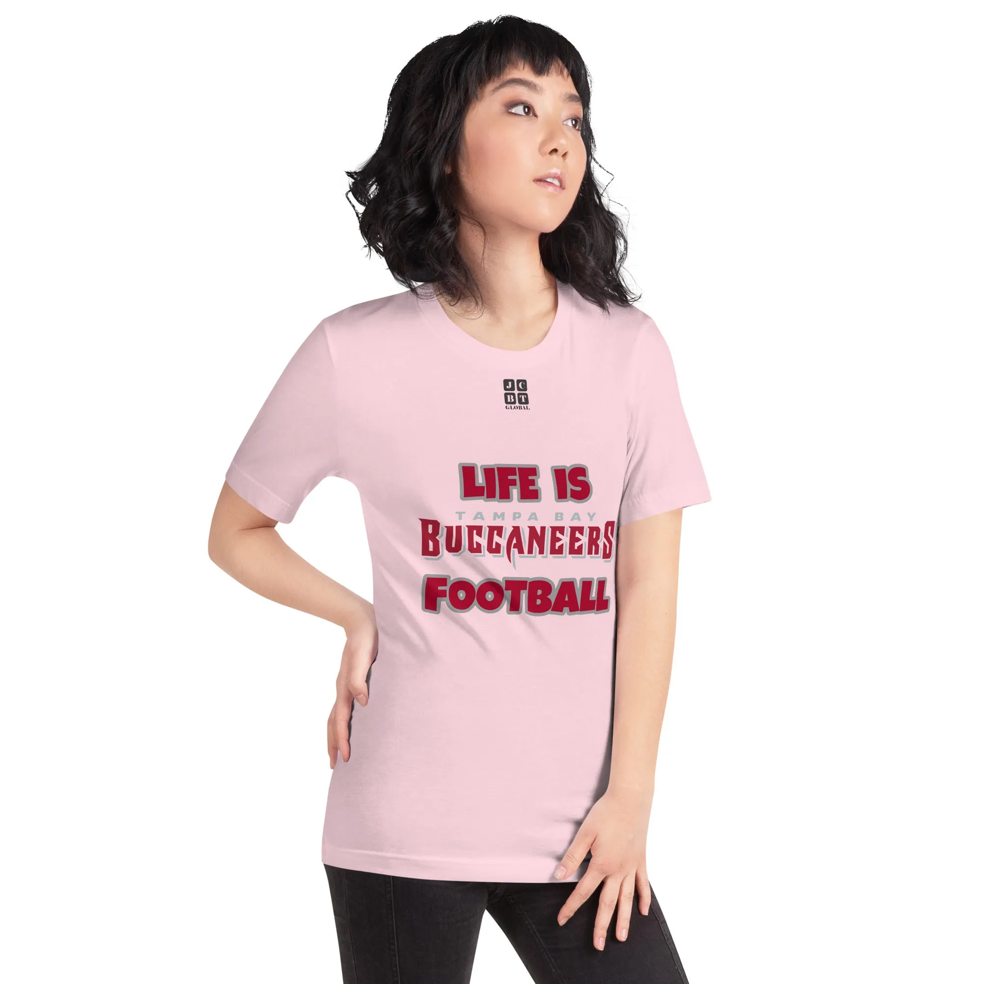 Unisex t-shirt "20107-0011-30 Life Is Buccaneers Football (Black Logo)"