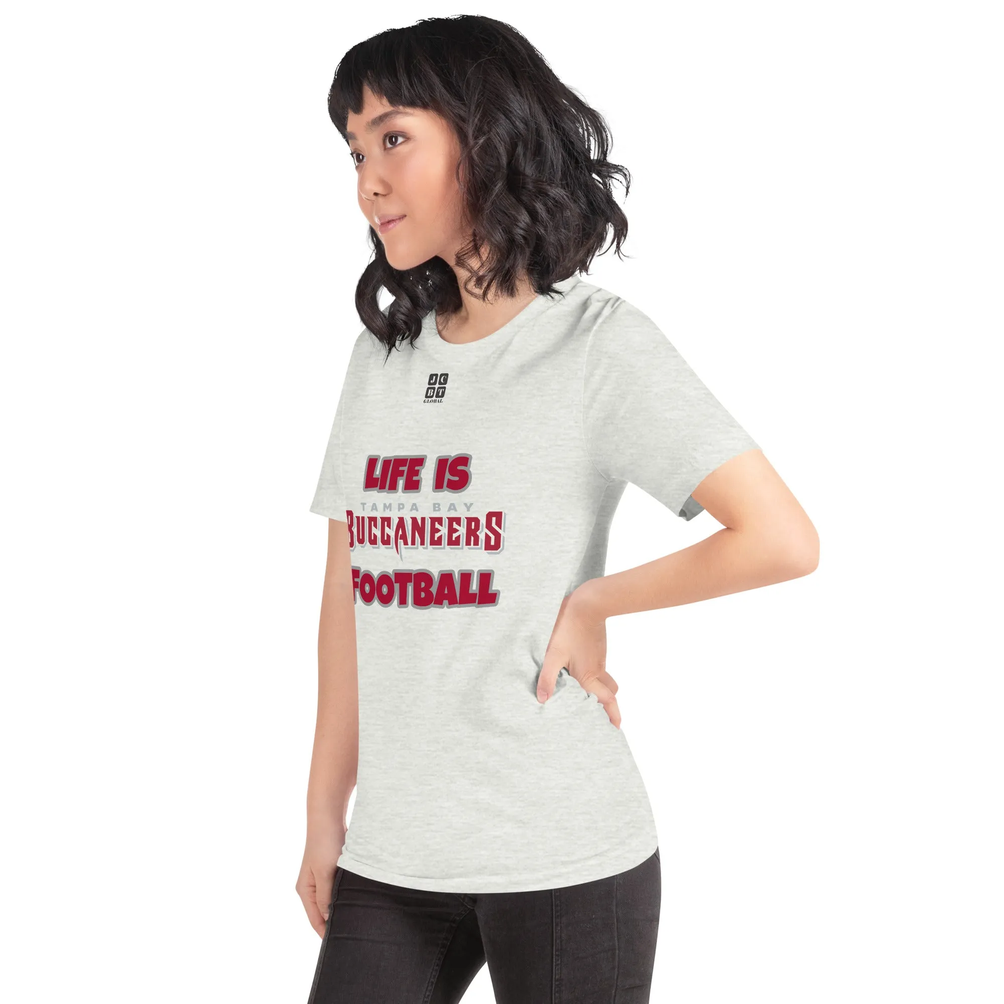 Unisex t-shirt "20107-0011-30 Life Is Buccaneers Football (Black Logo)"