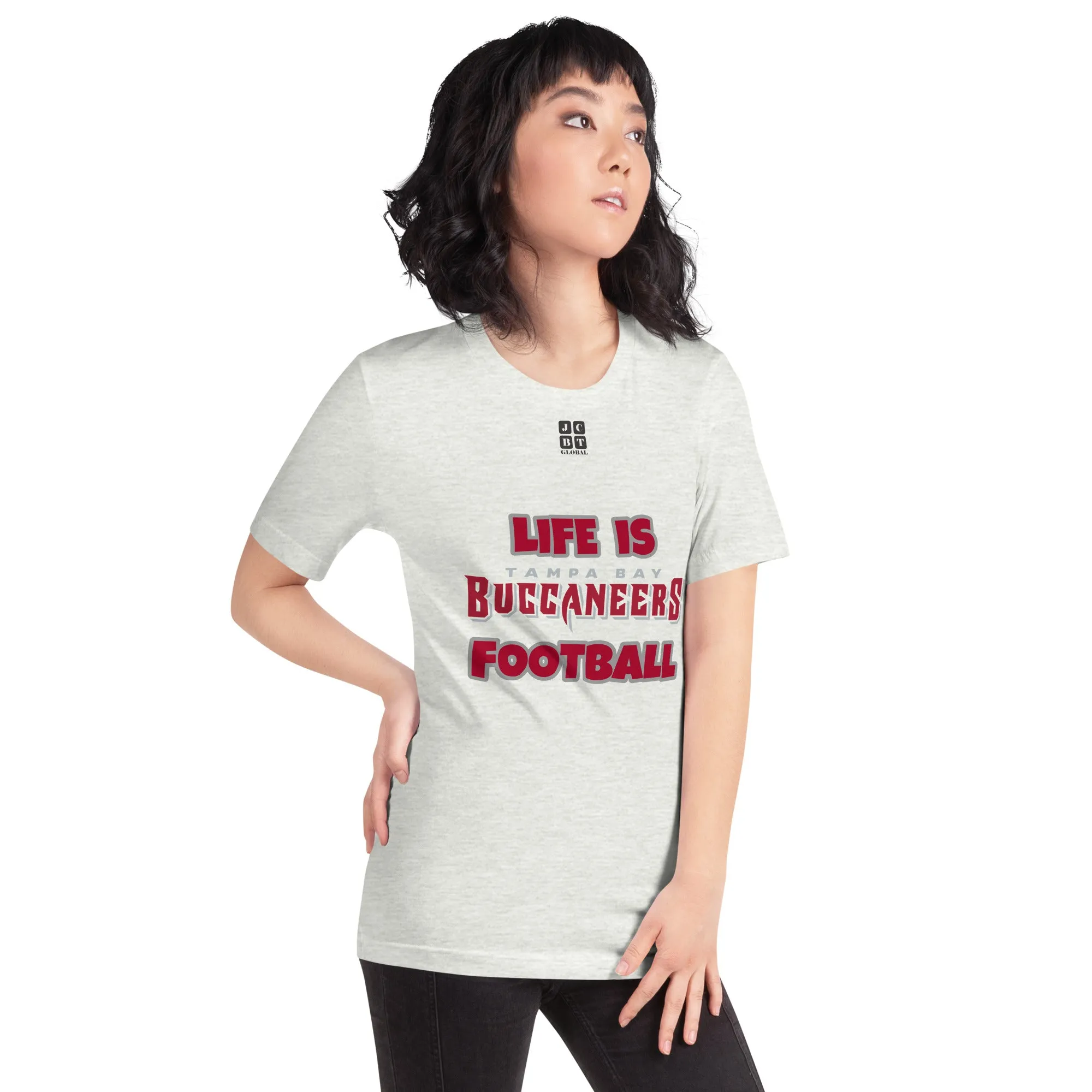 Unisex t-shirt "20107-0011-30 Life Is Buccaneers Football (Black Logo)"