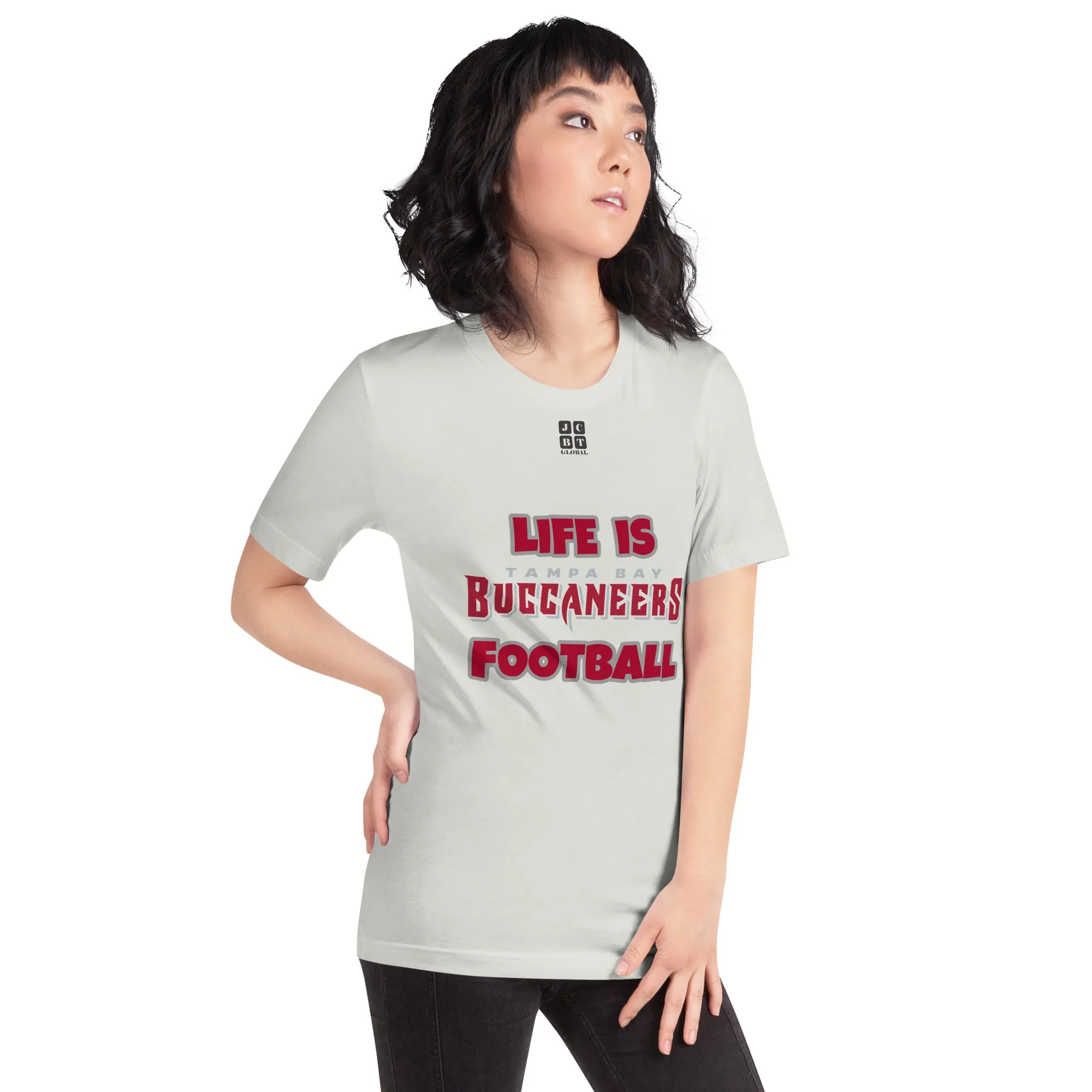 Unisex t-shirt "20107-0011-30 Life Is Buccaneers Football (Black Logo)"