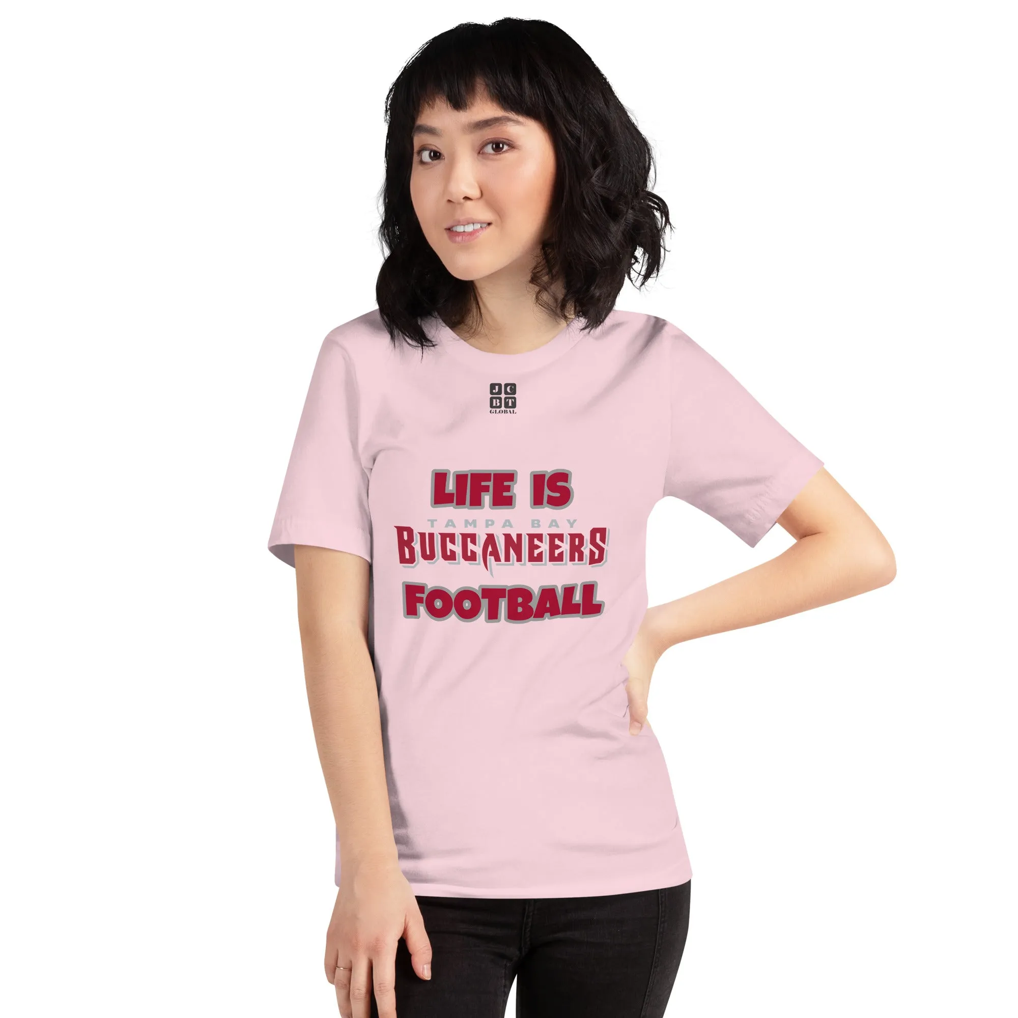 Unisex t-shirt "20107-0011-30 Life Is Buccaneers Football (Black Logo)"