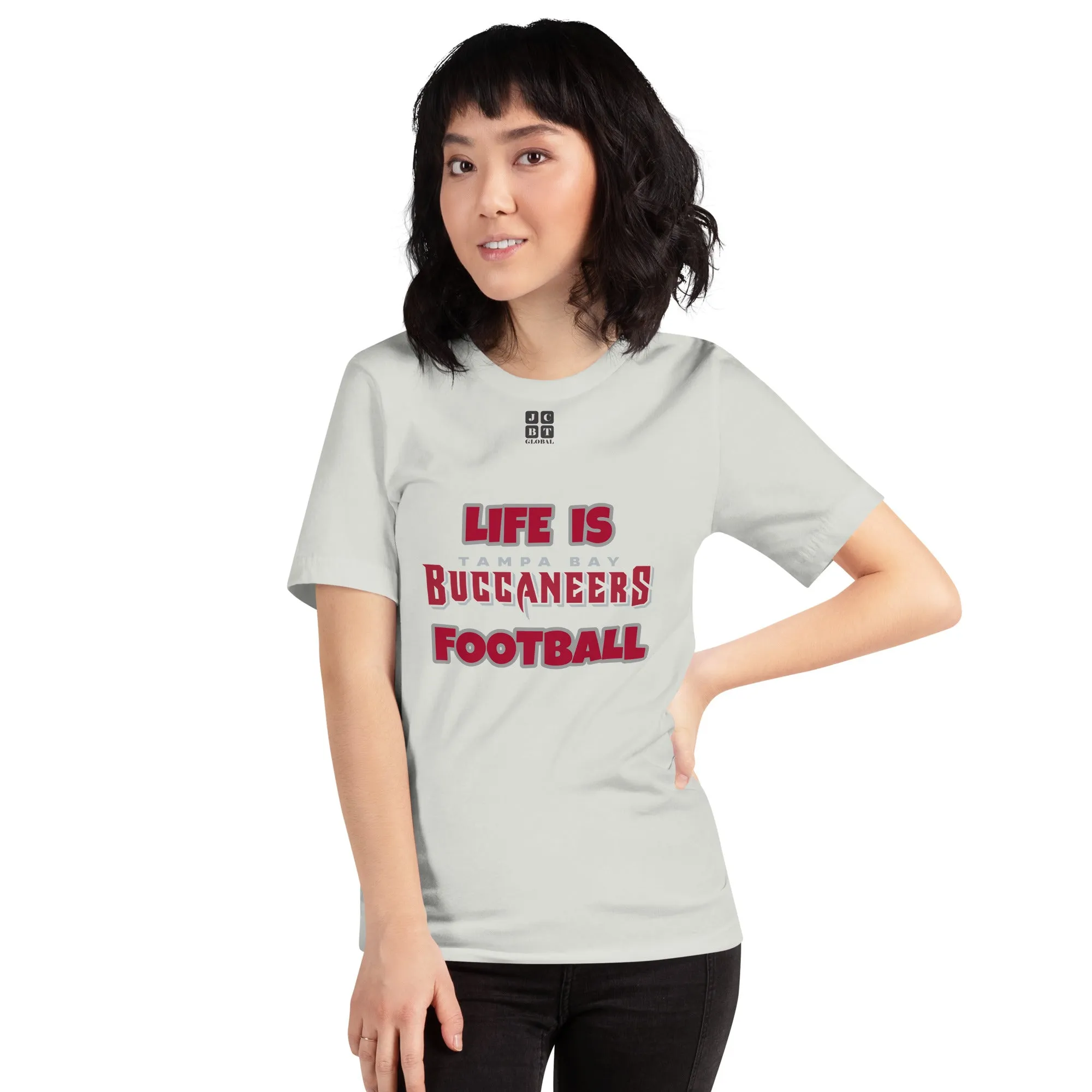 Unisex t-shirt "20107-0011-30 Life Is Buccaneers Football (Black Logo)"