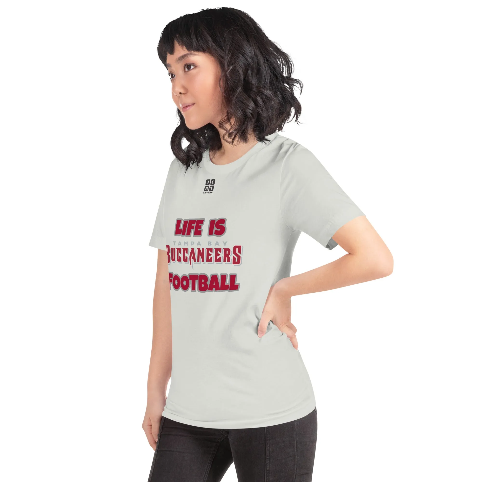 Unisex t-shirt "20107-0011-30 Life Is Buccaneers Football (Black Logo)"