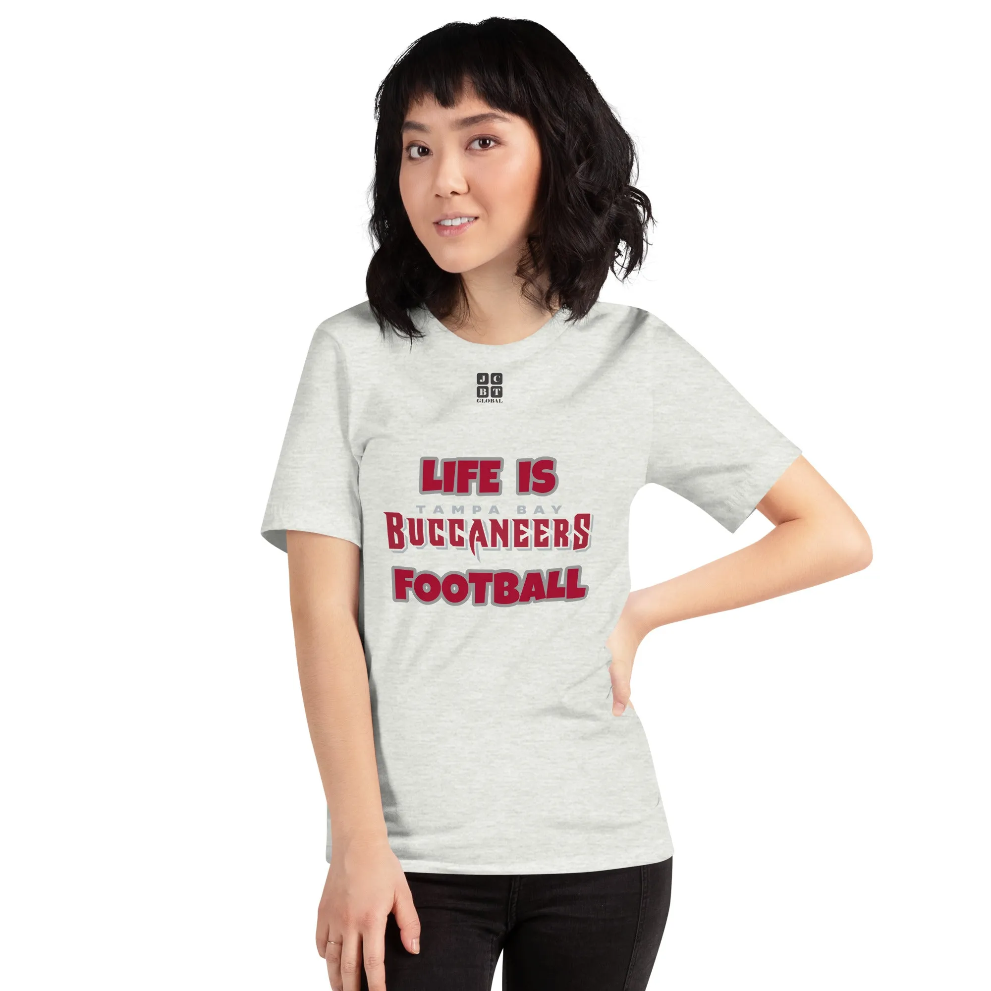 Unisex t-shirt "20107-0011-30 Life Is Buccaneers Football (Black Logo)"