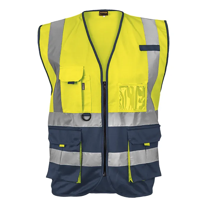 Utility Waistcoat - Yellow/Navy