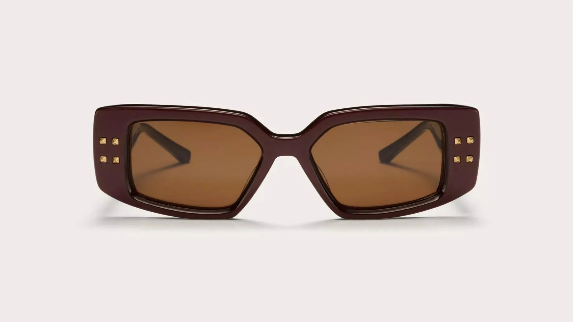 V-CINQUE Bordeaux / Yellow Gold / Dark Brown