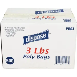 Value  - Poly Bags - 3 lb