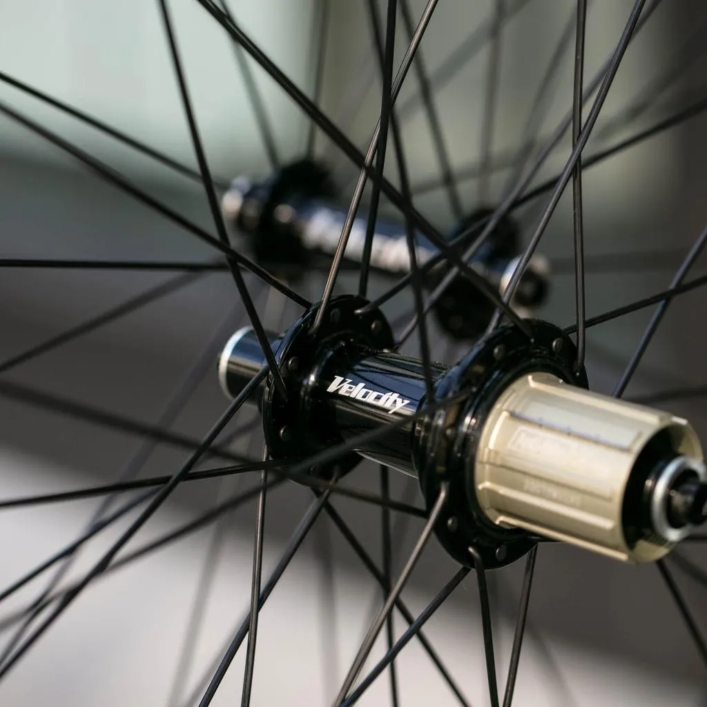 Velocity Quill Road Wheelset (Shimano 11s HG) 24H/28H - Black