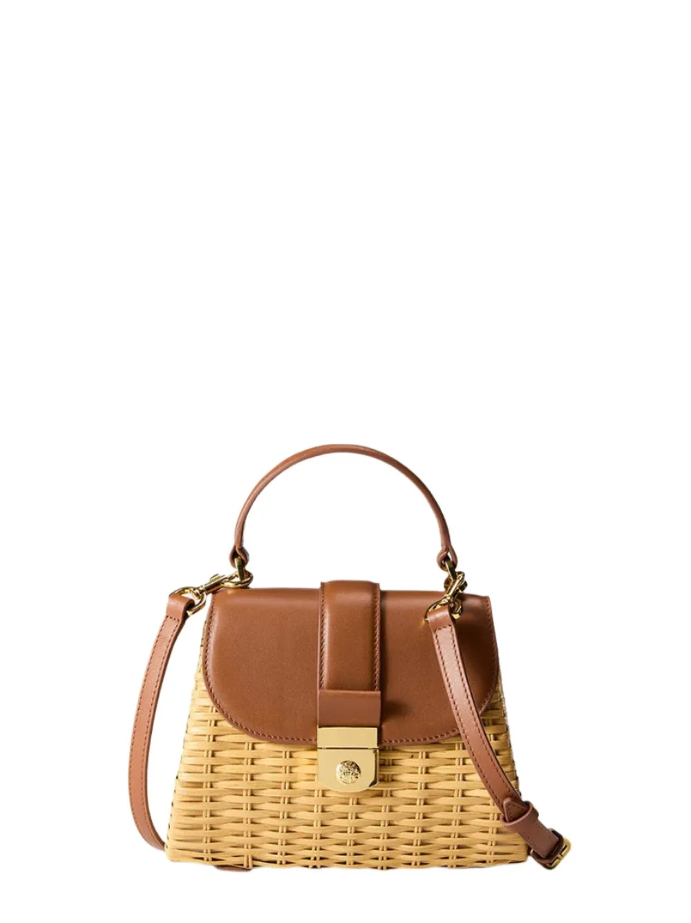 Veronica Beard Small Wicker Avenue Bag in Hazelwood