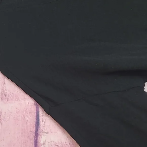 VINCE DROP SHOULDER V NECK WOOL PULLOVER SWEATER BLACK SMALL