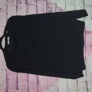 VINCE DROP SHOULDER V NECK WOOL PULLOVER SWEATER BLACK SMALL