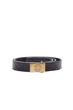 Vintage Coco Quilted Belt - Size 42