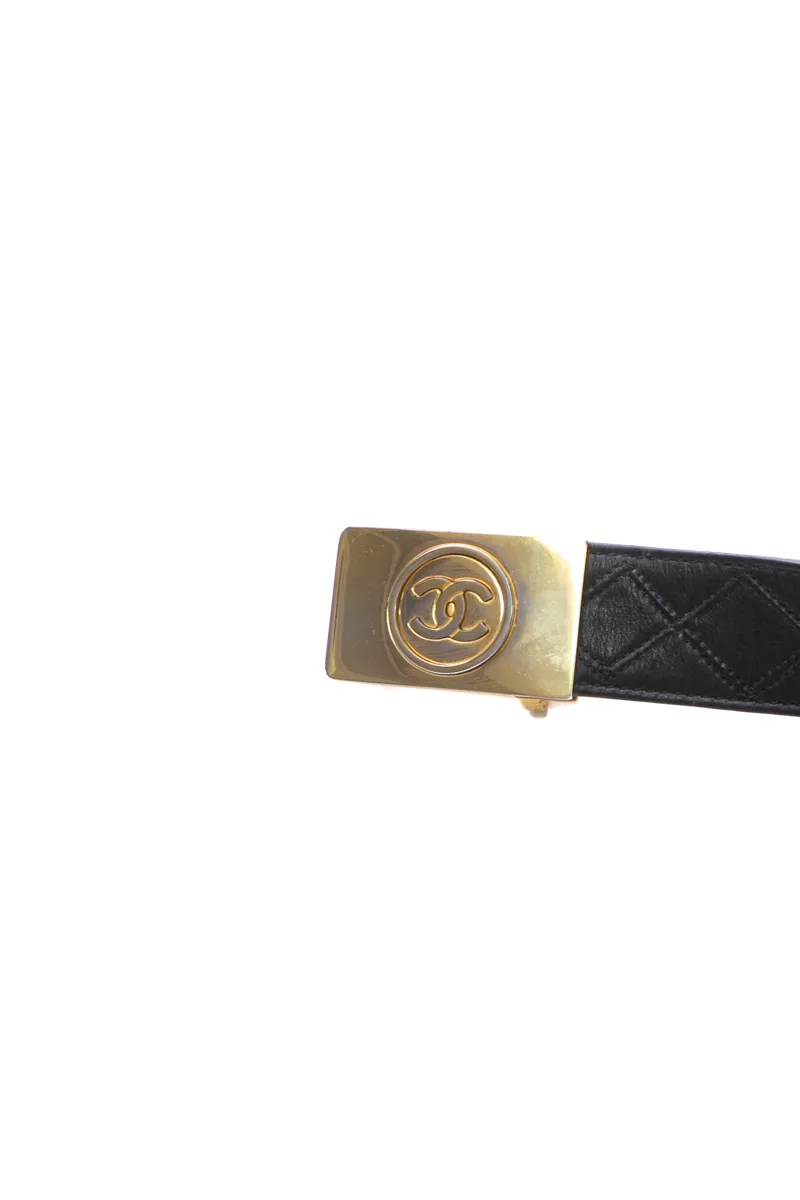Vintage Coco Quilted Belt - Size 42
