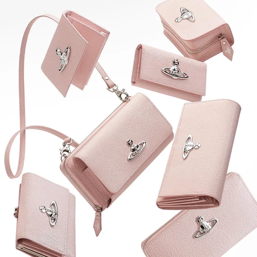 Vivienne Westwood Sakura Pink Cardholder & Mini Wallet