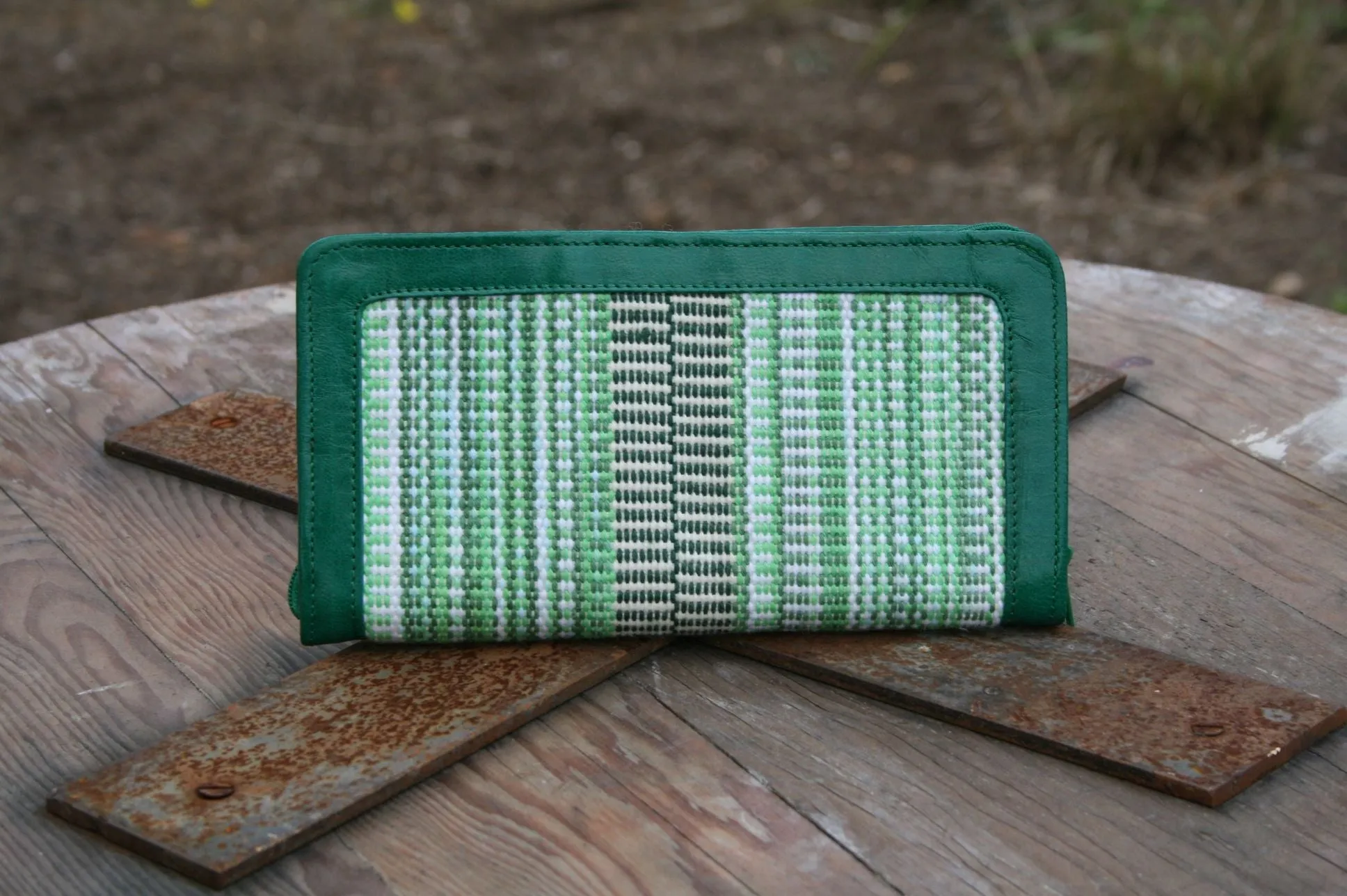 Wallets with handwoven fabric- COTTON