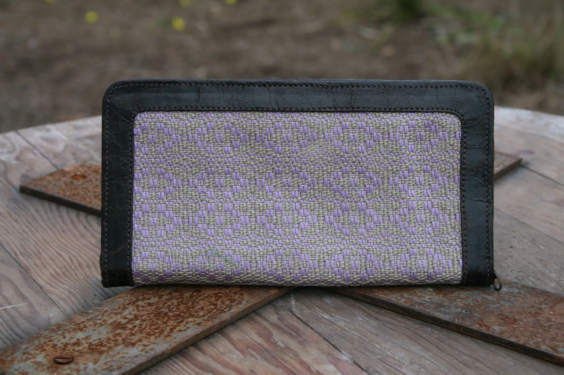 Wallets with handwoven fabric- COTTON