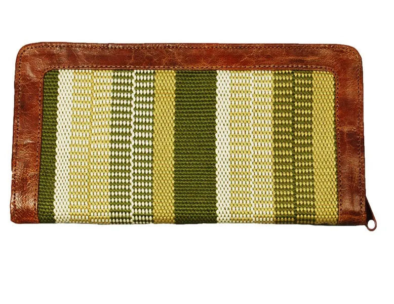 Wallets with handwoven fabric- COTTON