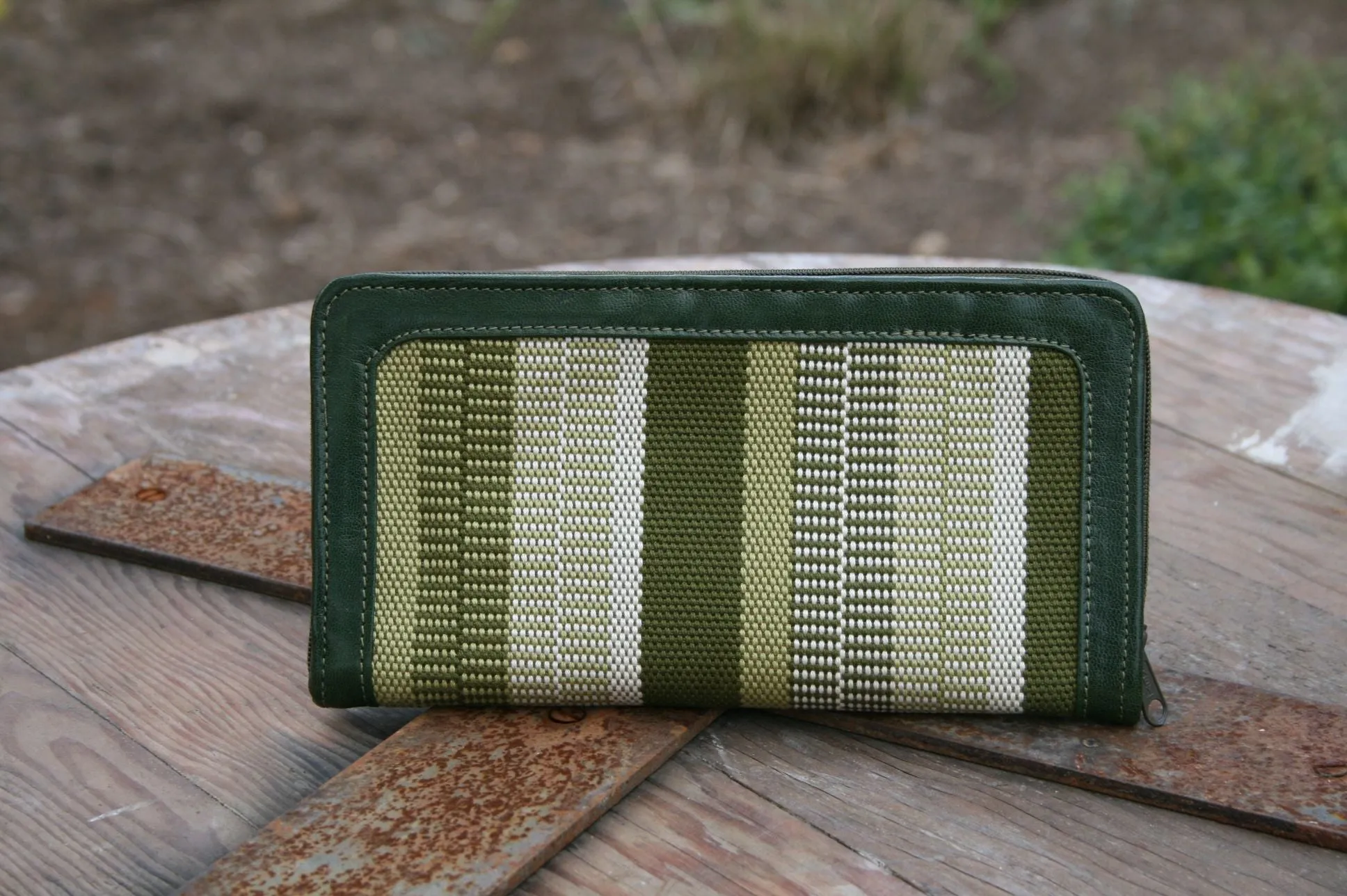 Wallets with handwoven fabric- COTTON