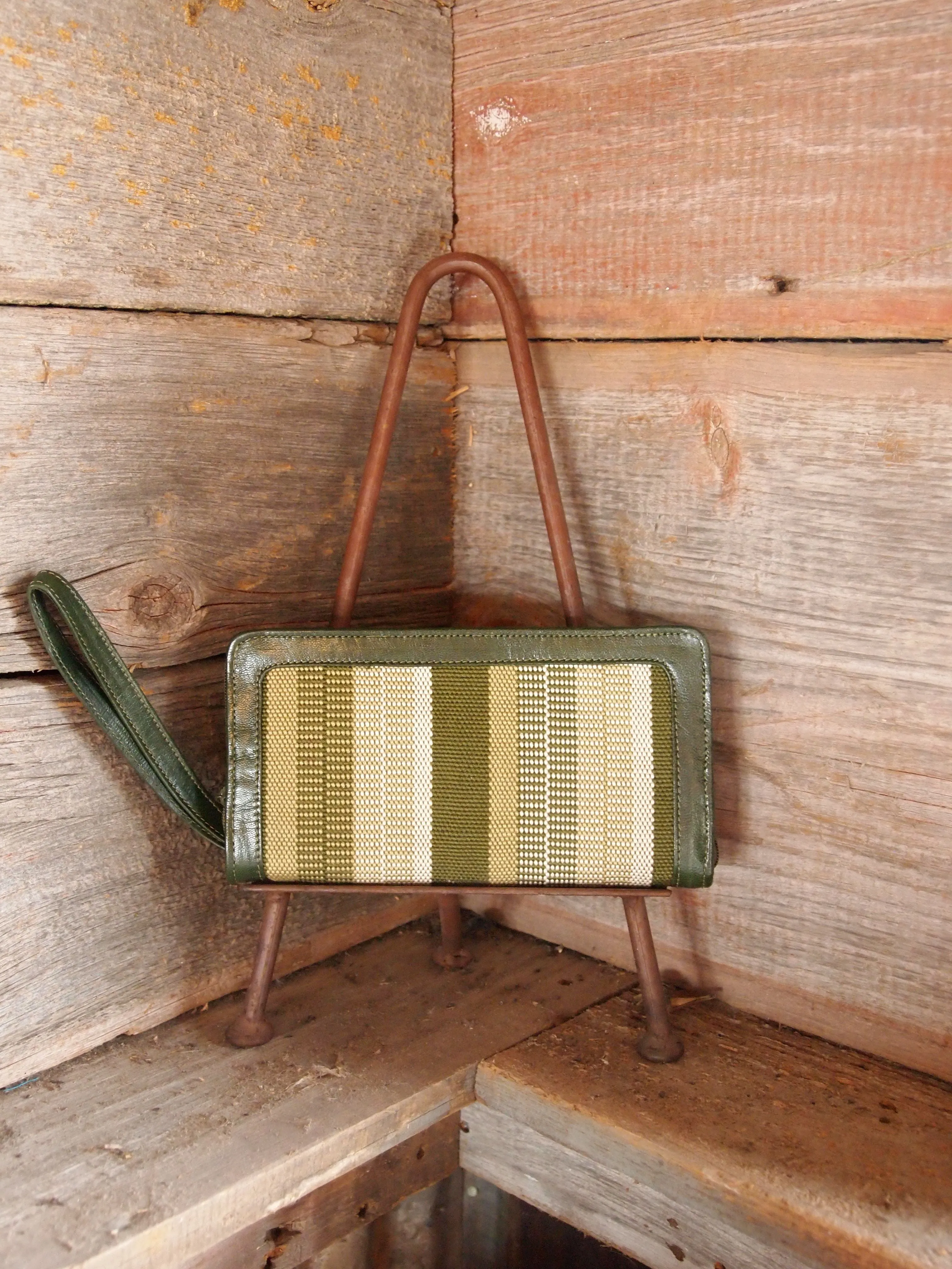 Wallets with handwoven fabric- COTTON