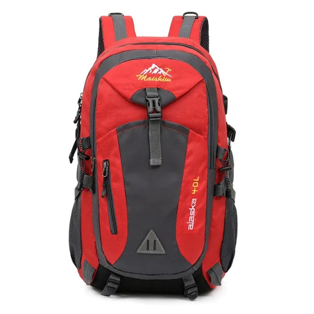 Waterproof Backpack with USB Charging Port for Outdoor/Travel 40 Liters