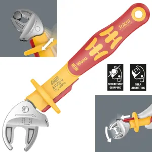 Wera Joker VDE M 6004 Insulated Self Setting Adjustable Spanner 13-16mm