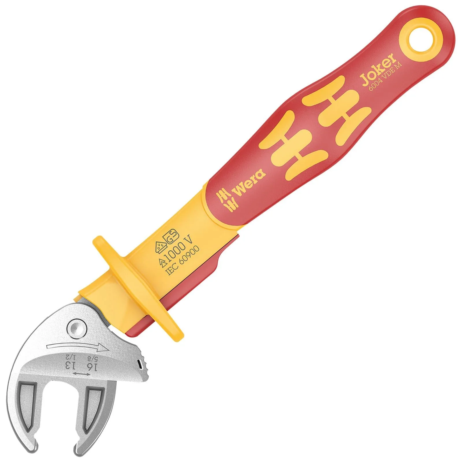 Wera Joker VDE M 6004 Insulated Self Setting Adjustable Spanner 13-16mm