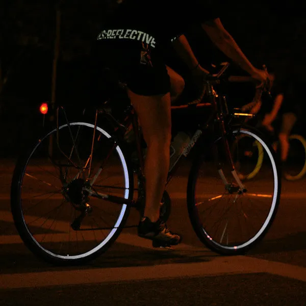 White Reflective Wheel Stripes