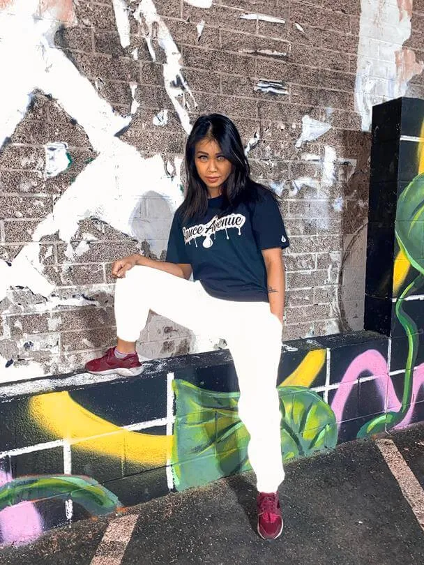 White SA Vibes Reflective Joggers
