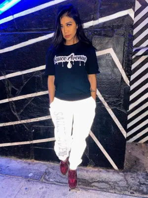 White SA Vibes Reflective Joggers