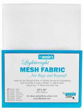 White Vinyl Mesh