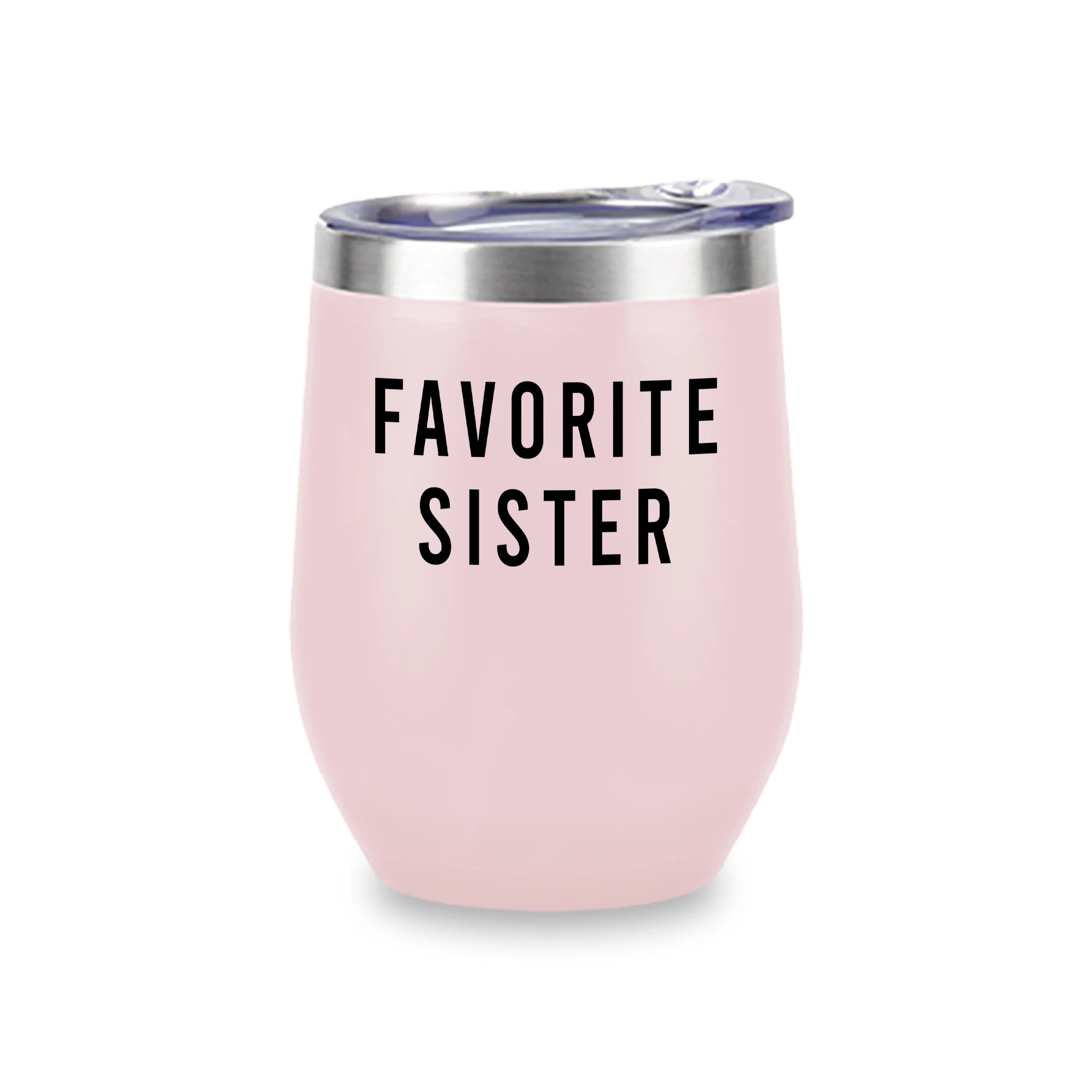 Wine Tumblers (Pink) - Favorite Sister