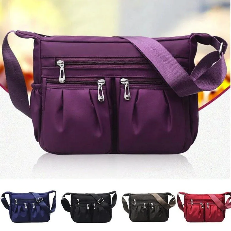 Women Nylon Multi-pocket Shoulder Bag Crossbody Bag Handbags