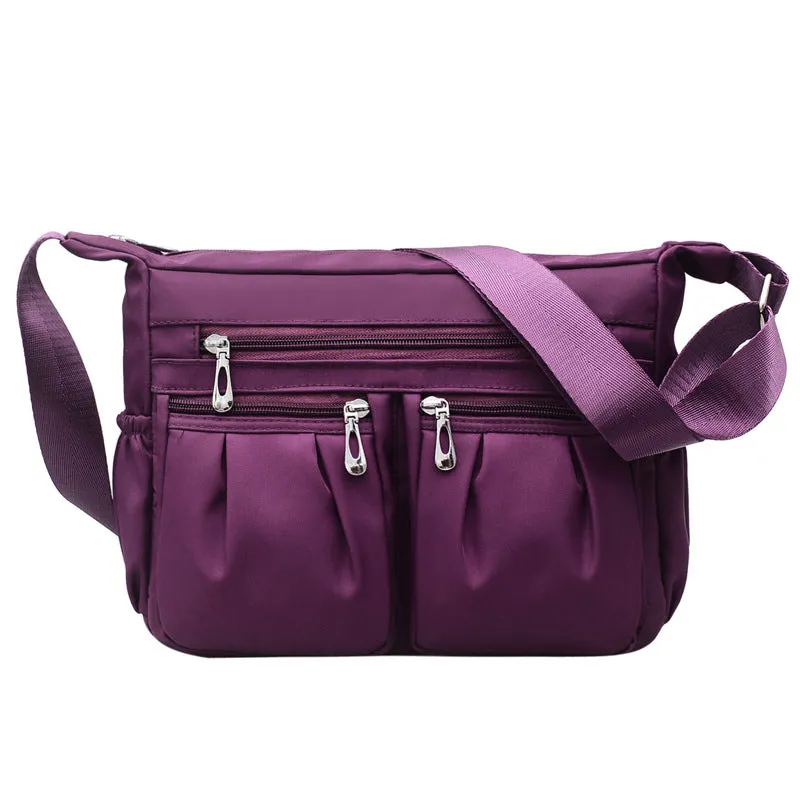 Women Nylon Multi-pocket Shoulder Bag Crossbody Bag Handbags