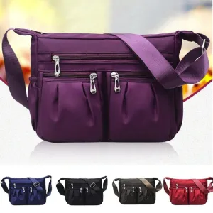 Women Nylon Multi-pocket Shoulder Bag Crossbody Bag Handbags