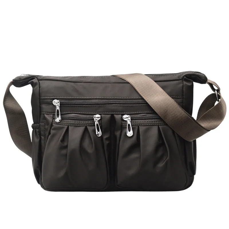 Women Nylon Multi-pocket Shoulder Bag Crossbody Bag Handbags