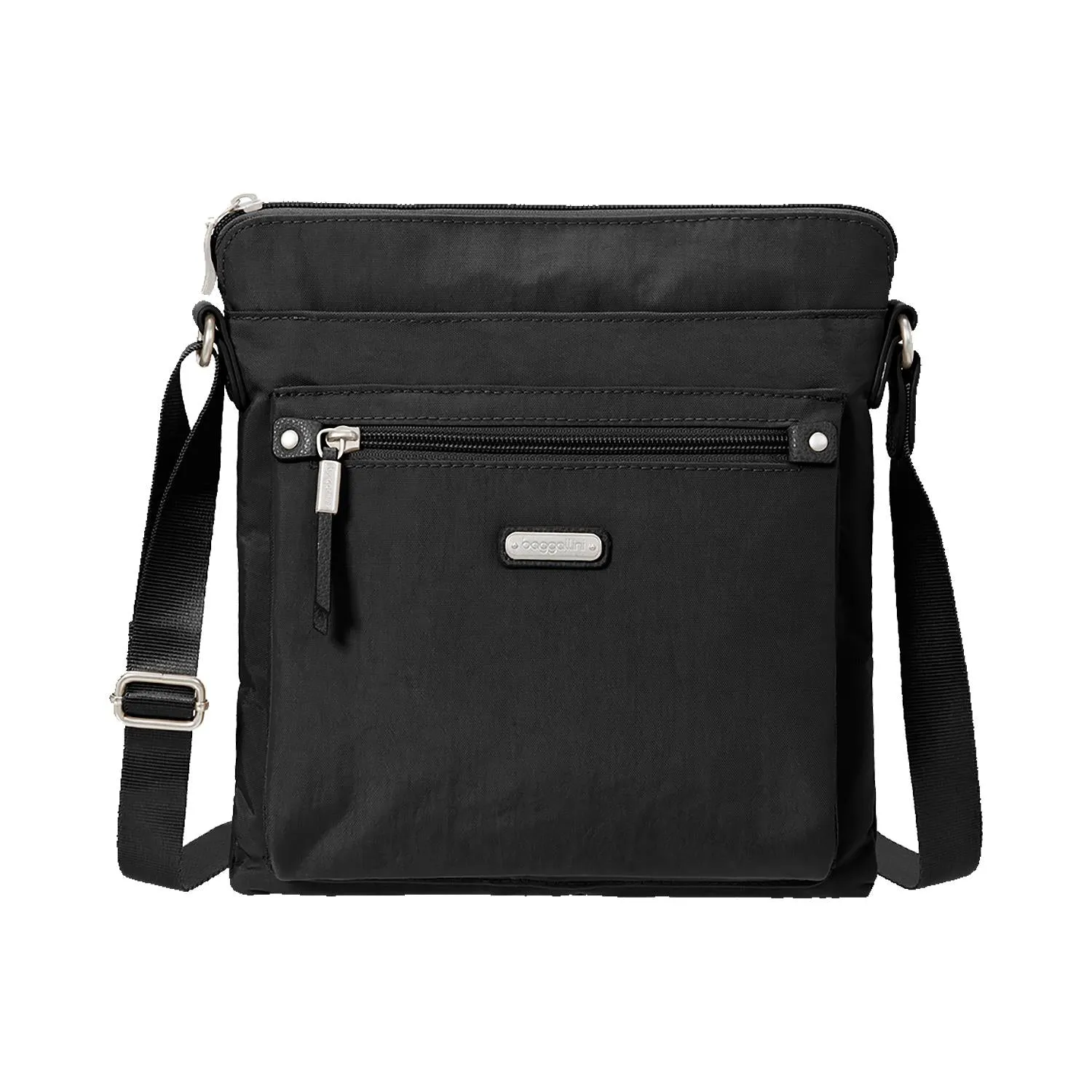 Women's Baggallini Go Bagg with RFID Phone Wristlet Black Nylon