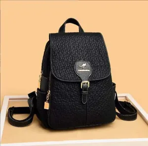 Women's Fashion Luxury Designer Leather Backpacks Large Capacity Zipper Shoulder Bags Female School Bag Travel Bag pack