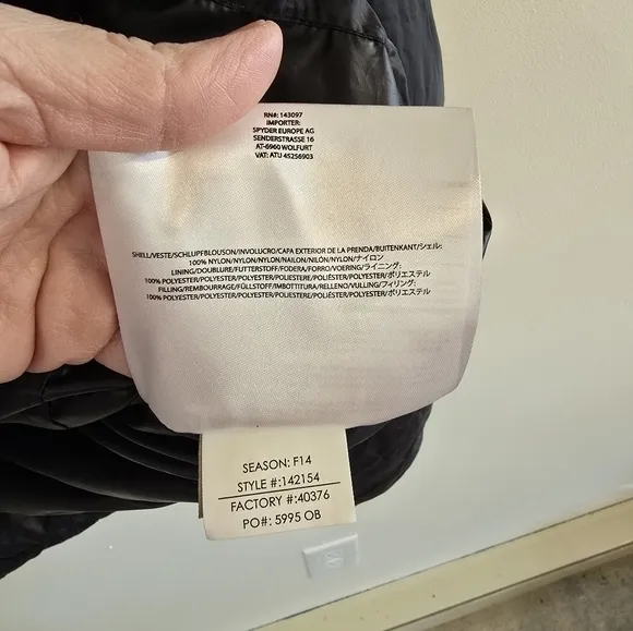 Women's Spyder Jacket‎ Asymmetrical Zip Size Medium