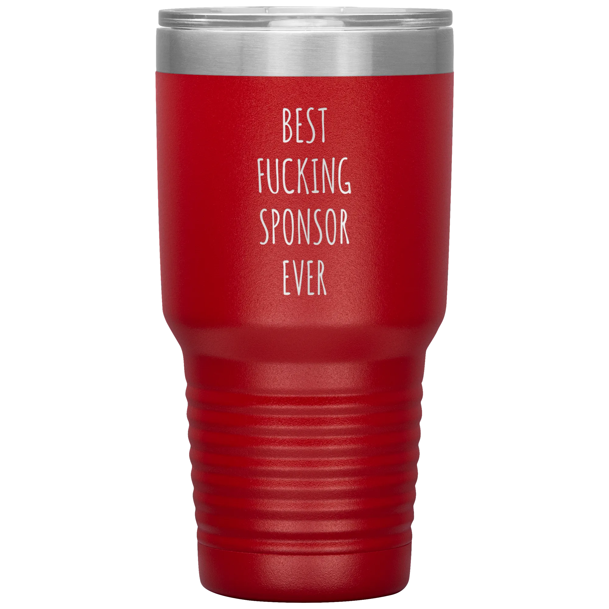 Worlds Best Sponsor Ever Funny AA Gifts for Sponsors Sobriety Soberversary Anniversary Tumbler Insulated Travel Coffee Cup BPA Free