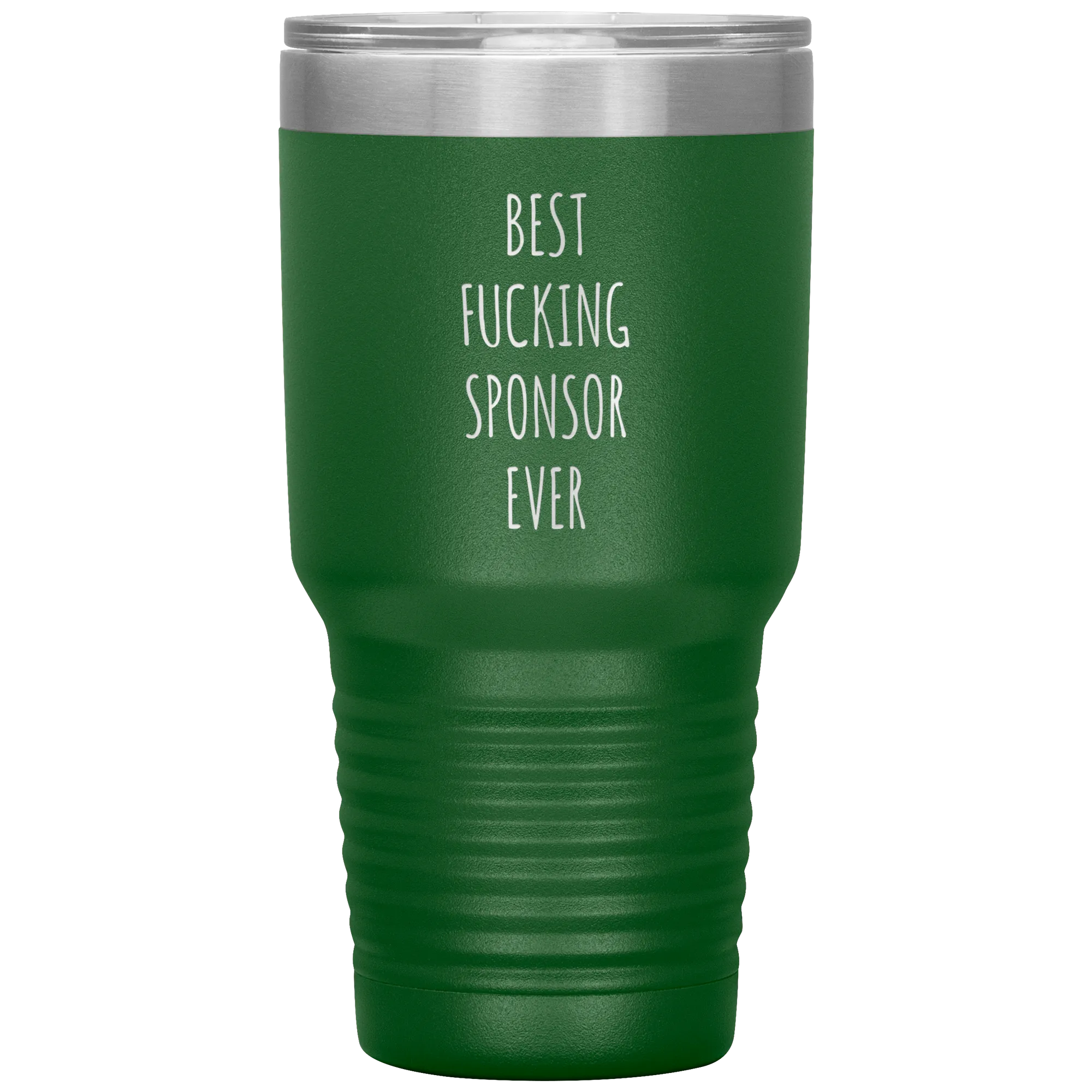 Worlds Best Sponsor Ever Funny AA Gifts for Sponsors Sobriety Soberversary Anniversary Tumbler Insulated Travel Coffee Cup BPA Free