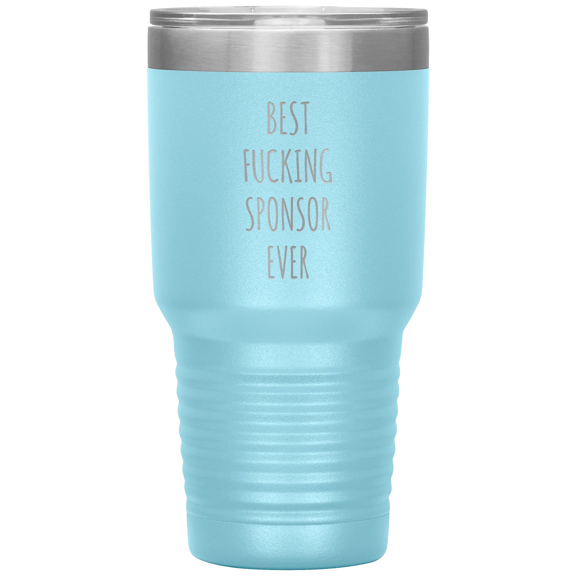 Worlds Best Sponsor Ever Funny AA Gifts for Sponsors Sobriety Soberversary Anniversary Tumbler Insulated Travel Coffee Cup BPA Free